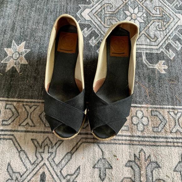 Tory Burch Wedges Filipia Espadrille Size 38 - Picture 2 of 4